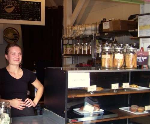 Barista Jenna Rempel of Inverness at Tobyâ€™s Coffee Bar.